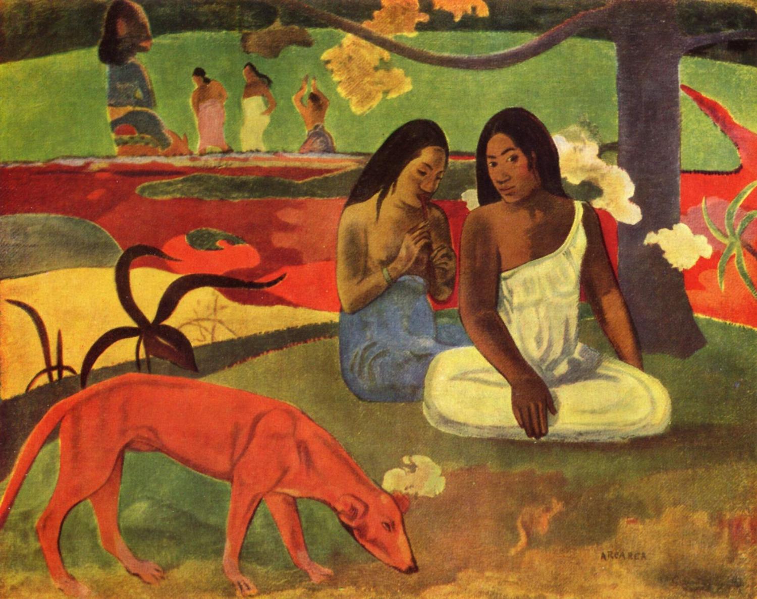 Gauguin’s “Joyeusetés” (merrymaking). My wife didn’t dig the dog
